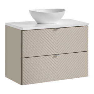 Comad Koupelnová skříňka s deskovým umyvadlem SET-VIC B WHITE 80 kašmír/bílá