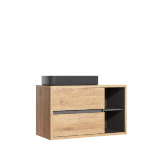Comad Koupelnová skříňka s deskovým umyvadlem set Devon 100 dub shetland/grafit