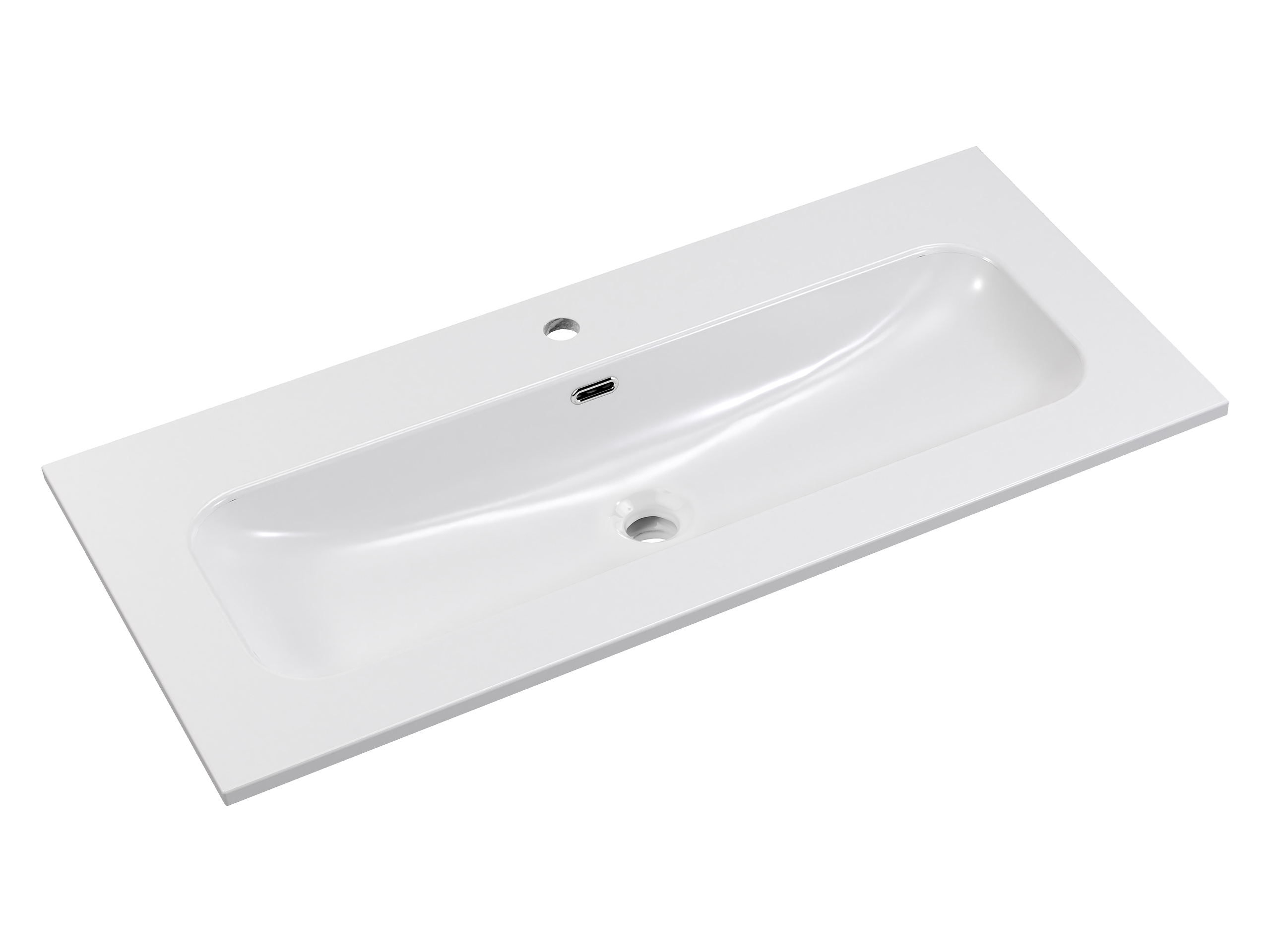 Comad Nábytkové keramické umyvadlo FLY WHITE GLOSS UM 100-46 DP