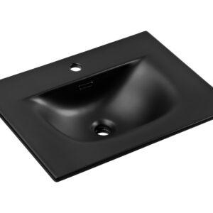Comad Nábytkové keramické umyvadlo SKY 1 BLACK MATT 60 DP