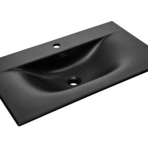 Comad Nábytkové keramické umyvadlo SKY 1 BLACK MATT 80 DP