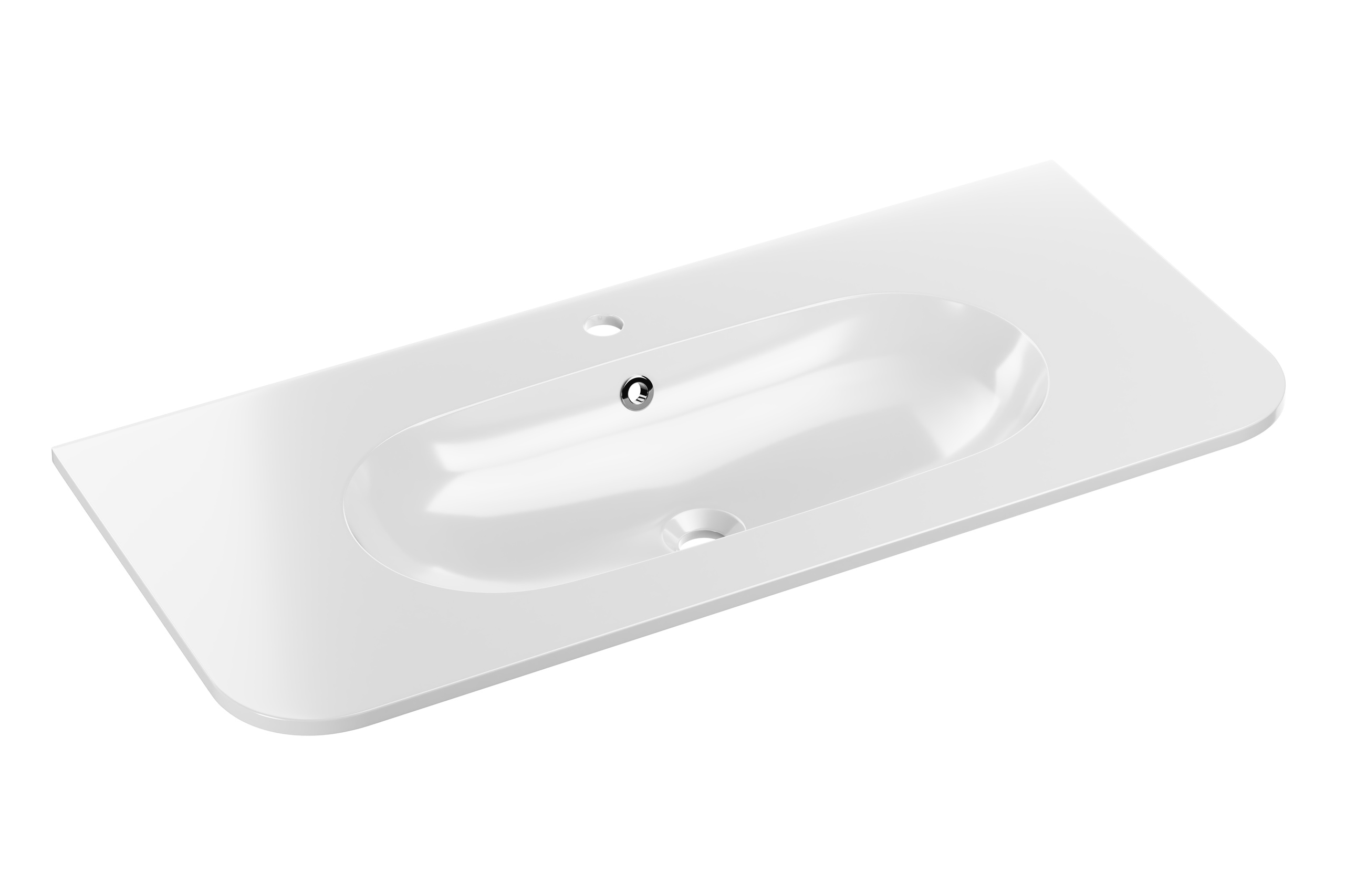 Comad Nábytkové umyvadlo z konglomerátu PURE WHITE GLOSS