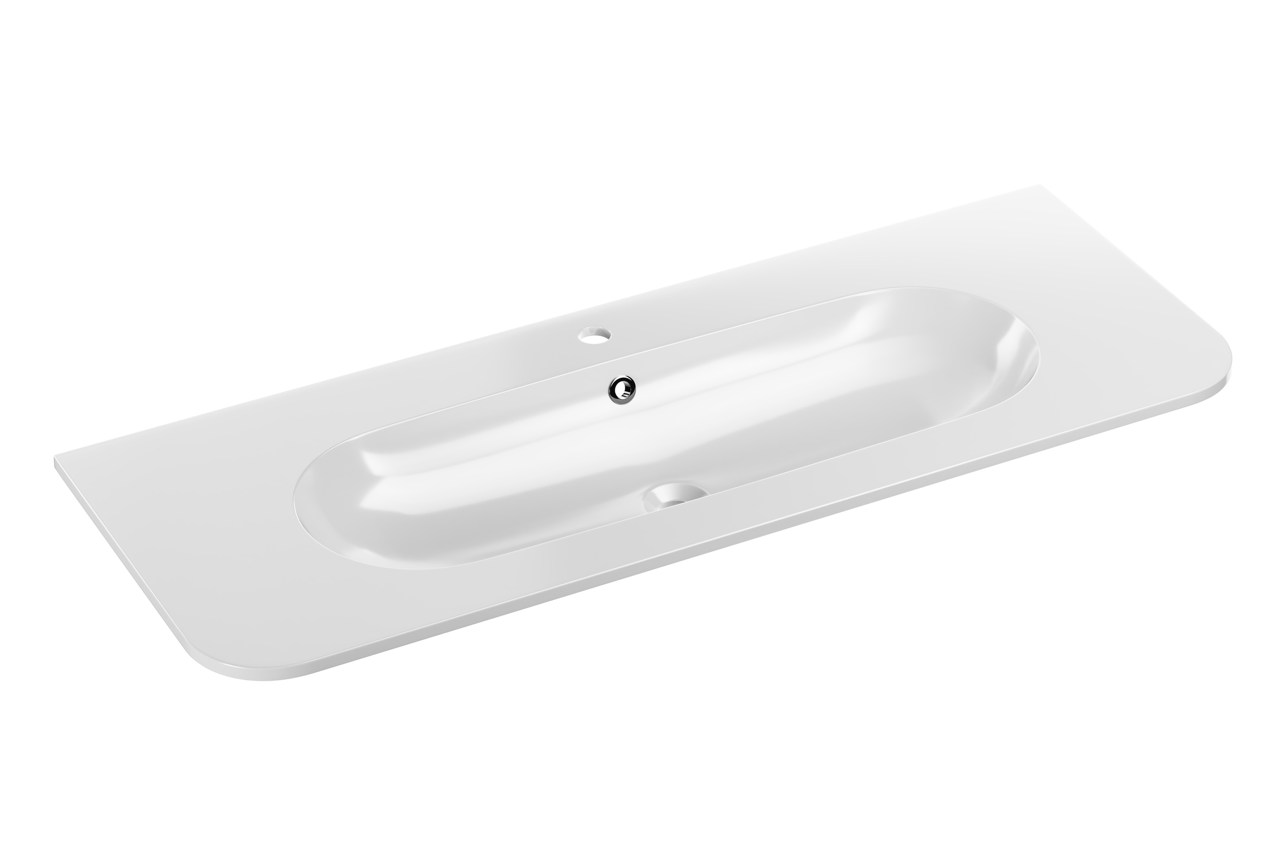 Comad Nábytkové umyvadlo z konglomerátu PURE WHITE GLOSS