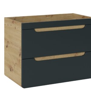 Comad Umyvadlová skříňka Aruba 821 2S dub craft zlatý/černý mat