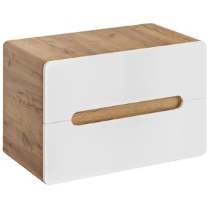 Comad Umyvadlová skříňka Aruba 829 2S dub craft zlatý/bílý lesk