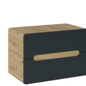 Comad Umyvadlová skříňka Aruba 829 2S dub craft zlatý/černý mat