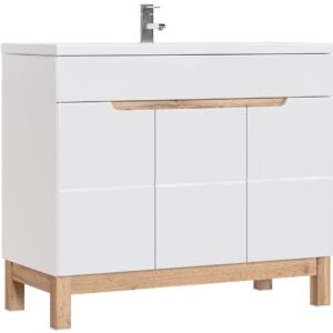 Comad Umyvadlová skříňka Bali 825 3D bílá/dub votan
