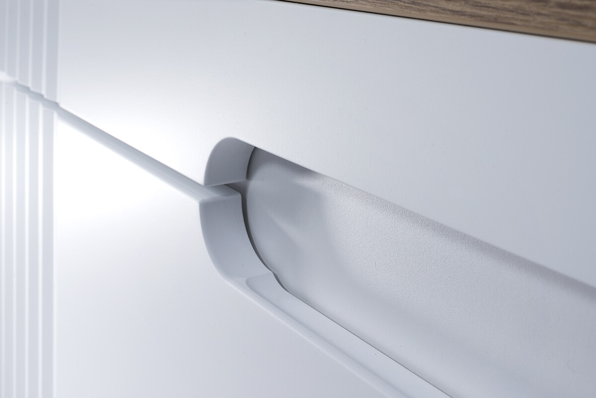 Comad Umyvadlová skříňka Fiji s deskou a umyvadlem 80 cm bílá/dub coast evoke - Obrázek 2