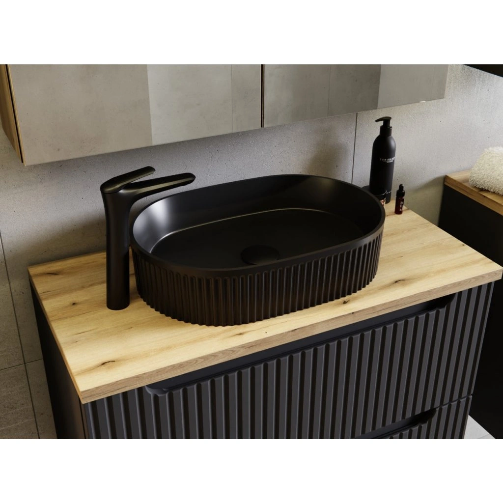 Comad Umyvadlová skříňka Nova Black D2 82-60-2D černá - Obrázek 2