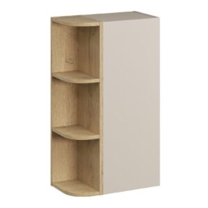 Comad Závěsná horní koupelnová skříňka Dalia Cashmere 45 cm kašmírová/dub cremona