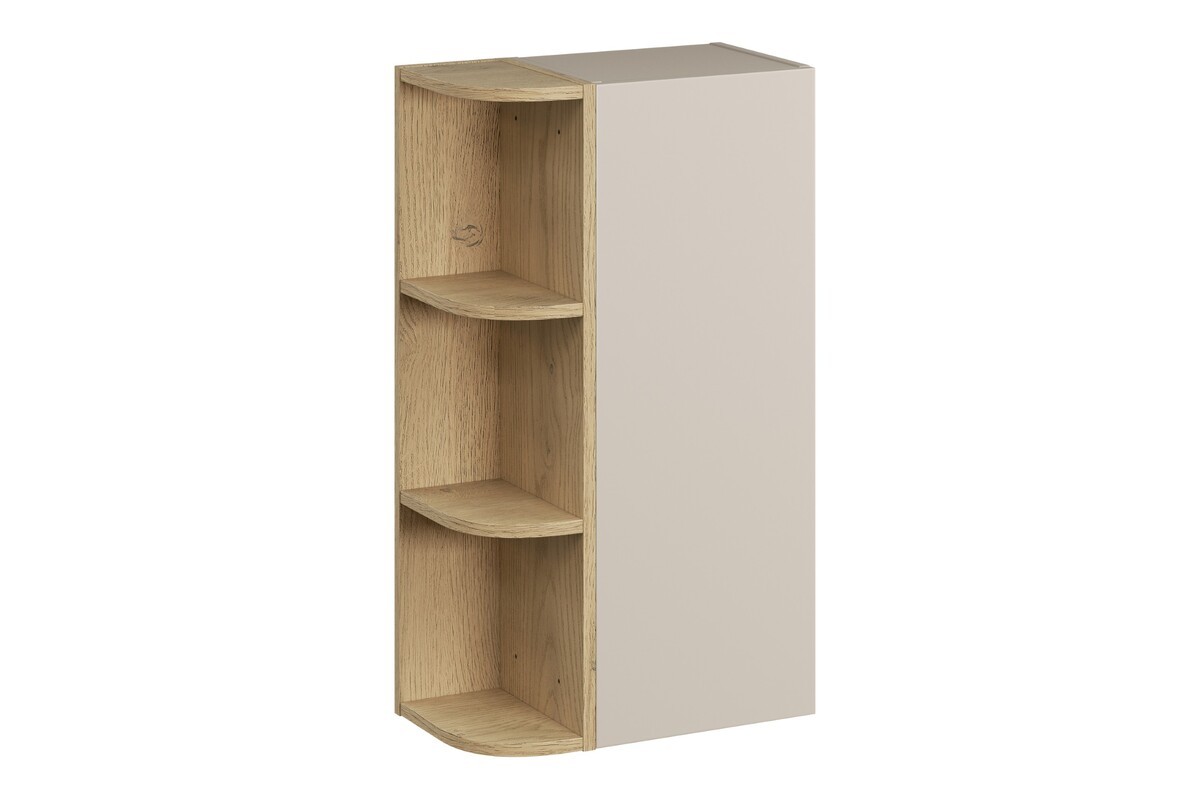 Comad Závěsná horní koupelnová skříňka Dalia Cashmere 45 cm kašmírová/dub cremona