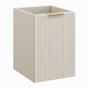 Comad Závěsná koupelnová skříňka s košem na prádlo Adele Cashmere 40 cm kašmírová
