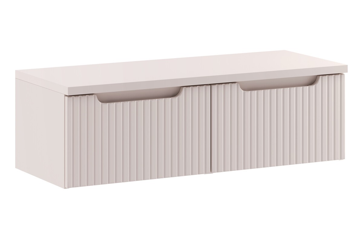 Comad Závěsná skříňka pod umyvadlo Nova Cashmere s deskou 100 cm kašmírová
