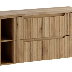Comad Závěsná skříňka pod umyvadlo Nova s deskou 120 cm dub coast evoke