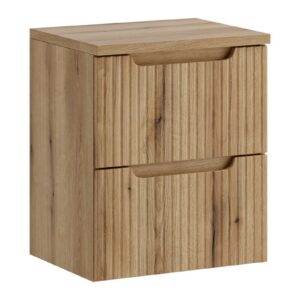 Comad Závěsná skříňka pod umyvadlo Nova s deskou 50 cm dub coast evoke