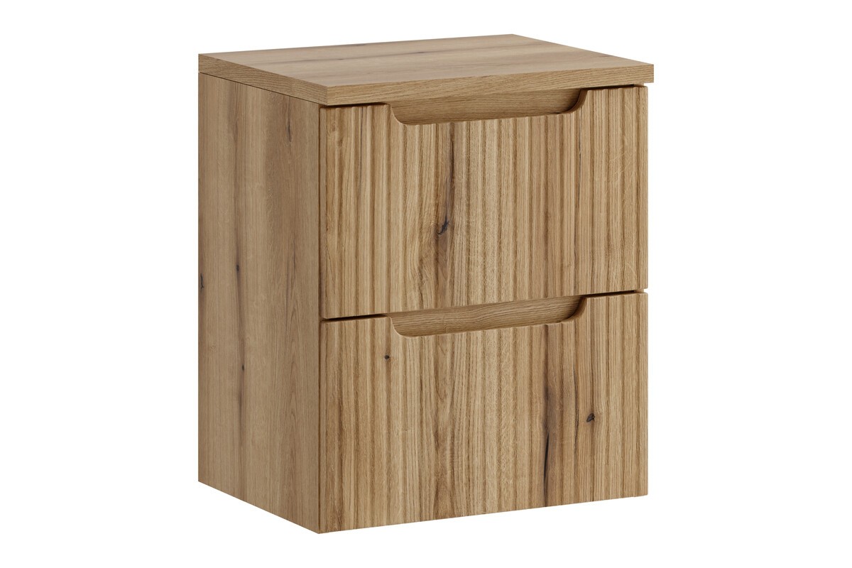 Comad Závěsná skříňka pod umyvadlo Nova s deskou 50 cm dub coast evoke