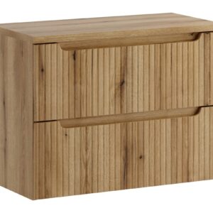 Comad Závěsná skříňka pod umyvadlo Nova s deskou 80 cm dub coast evoke