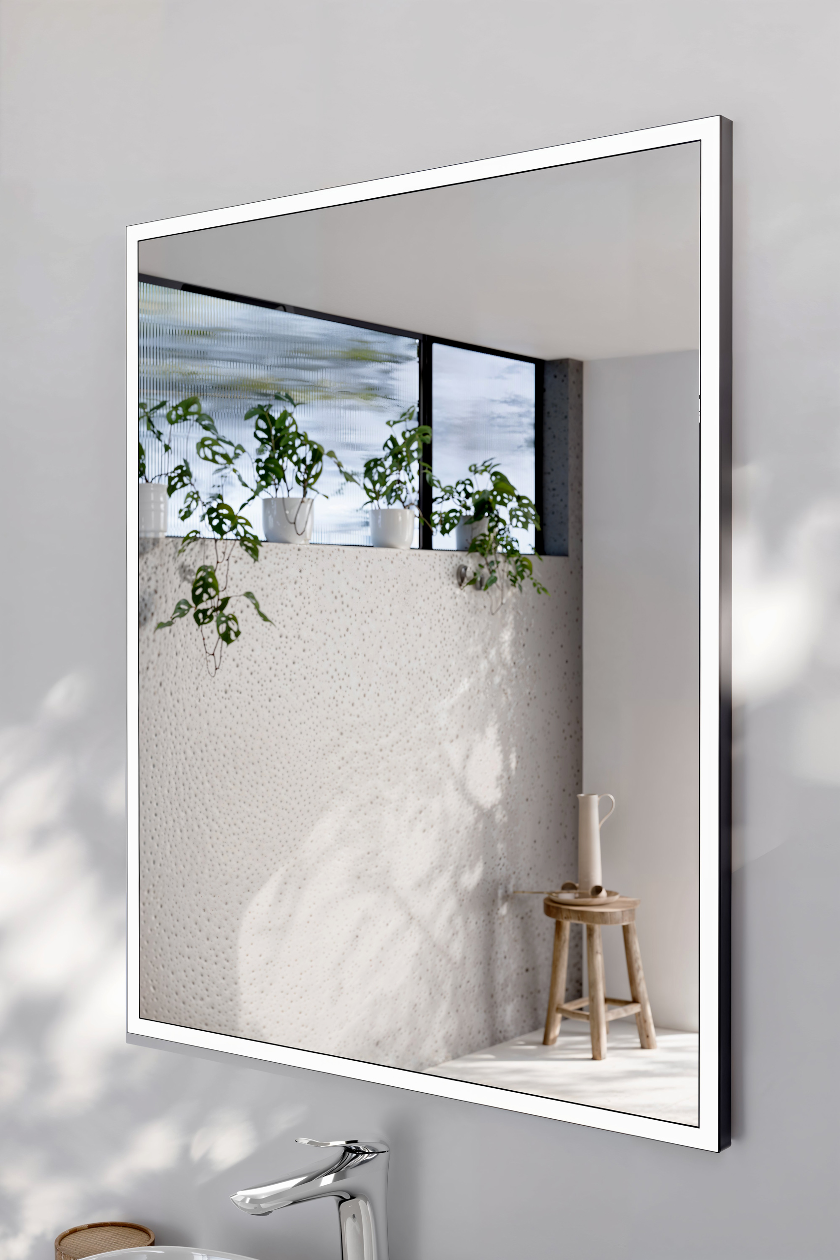 Comad Závěsné zrcadlo s LED osvětlením Alice LED 68x83 cm - Obrázek 2