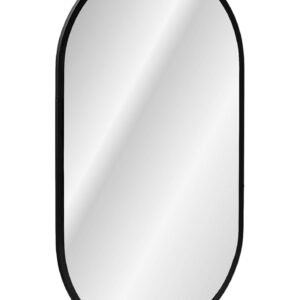 Comad Závěsné zrcadlo s LED osvětlením Apollo Black 50x90 cm