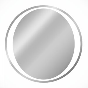 Comad Závěsné zrcadlo s LED osvětlením Aurelia ⌀80 cm