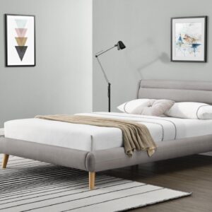 HALMAR Čalouněná postel Elanda 160x200 dvoulůžko - světle šedá