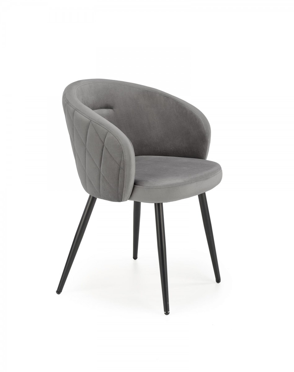 HALMAR Designová židle Dasha šedá