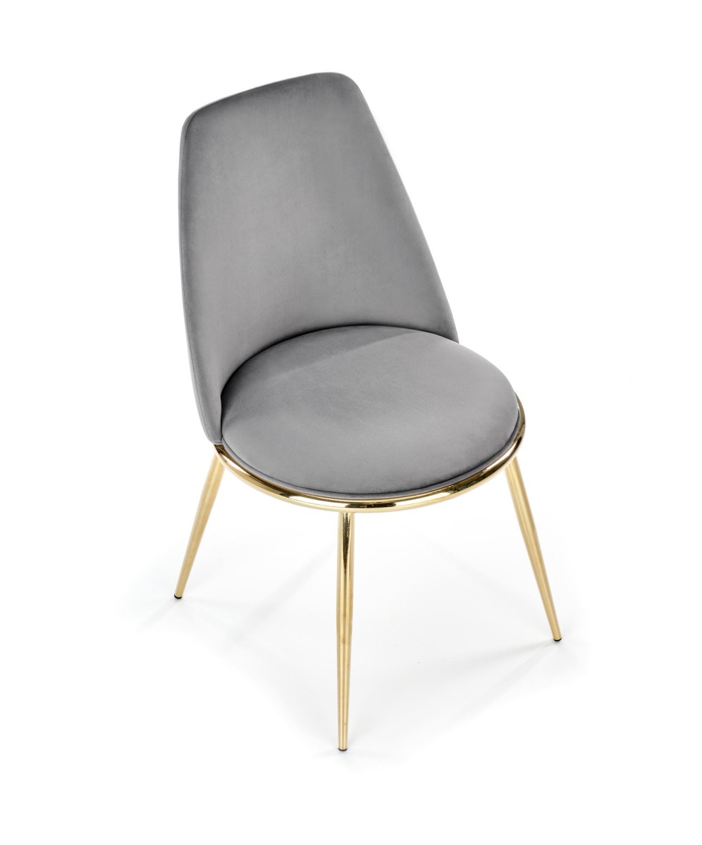 HALMAR Designová židle GLAMOUR K460 šedá - Obrázek 2