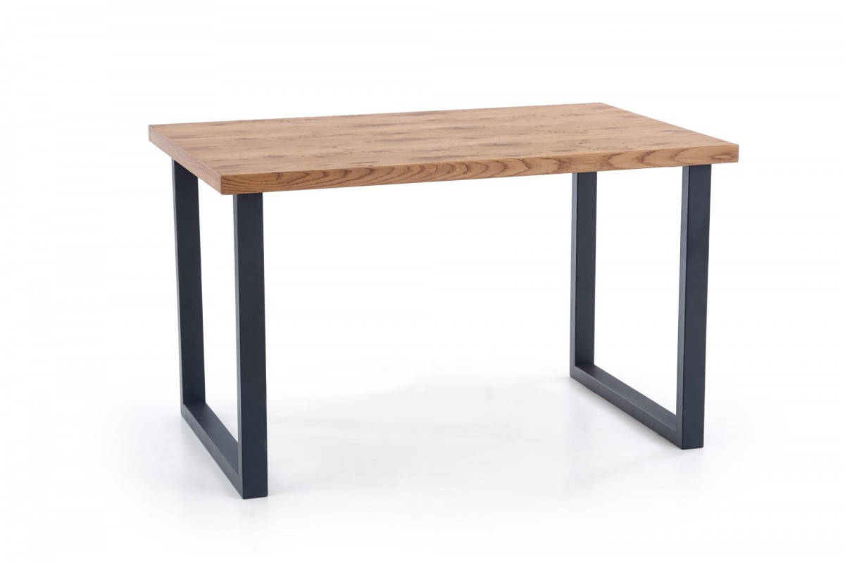 HALMAR Jídelní rozkládací stůl Horus 126/206 cm dub jasný/černý