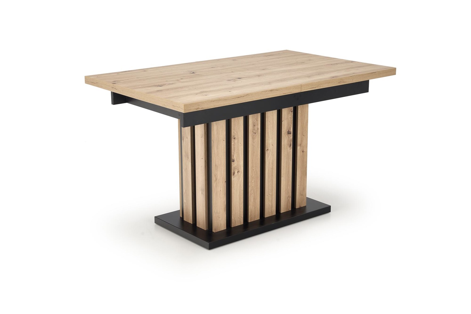 HALMAR Jídelní rozkládací stůl Lamello 160/210 cm dub artisan/černý - Obrázek 2