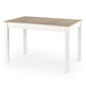 HALMAR Jídelní rozkládací stůl Maurycy 118/158 cm dub sonoma/bílý