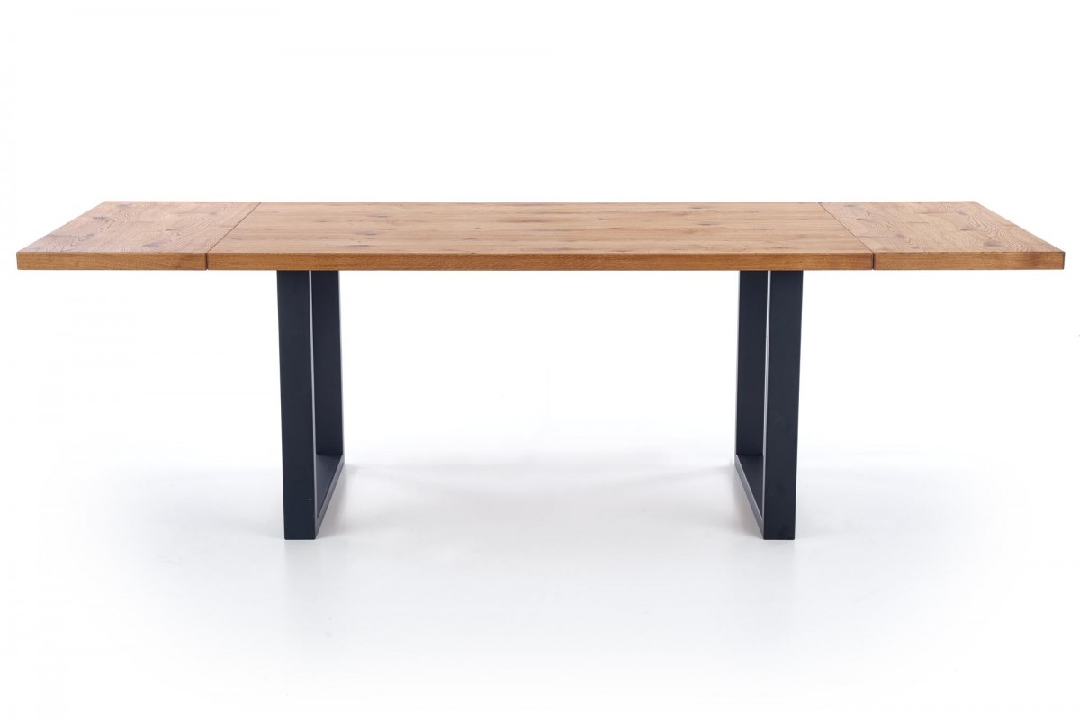 HALMAR Jídelní rozkládací stůl Press 160/250 cm dub artisan/černý