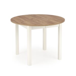 HALMAR Jídelní rozkládací stůl RINGO 102/142 cm dub craft zlatý/bílý