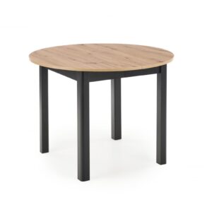 HALMAR Jídelní rozkládací stůl Rigo 102/142 cm dub artisan/černý