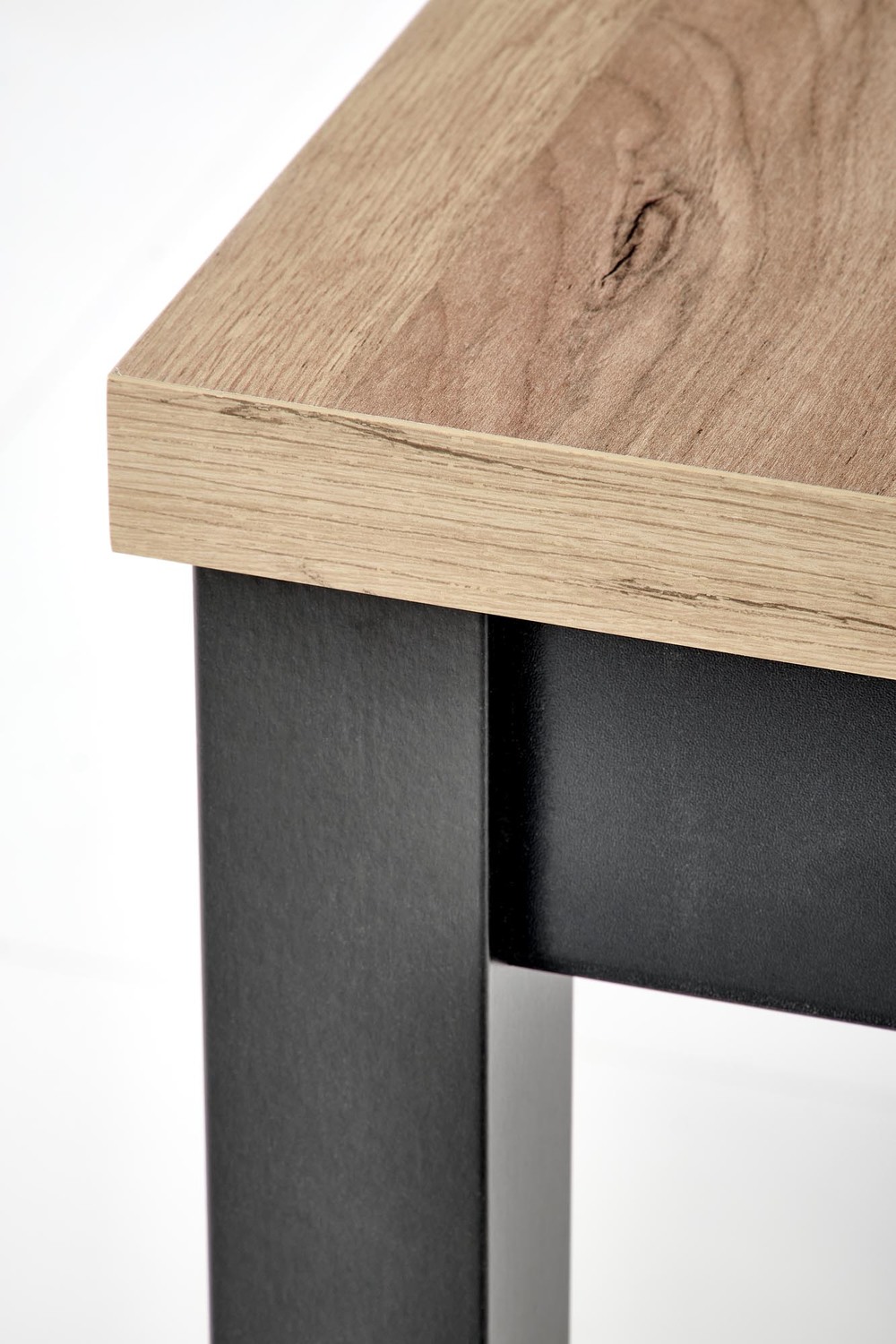 HALMAR Jídelní rozkládací stůl TIAGO SQUARE 90/125 cm dub craft zlatý/černý - Obrázek 2