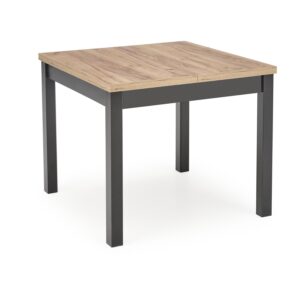 HALMAR Jídelní rozkládací stůl TIAGO SQUARE 90/125 cm dub craft zlatý/černý