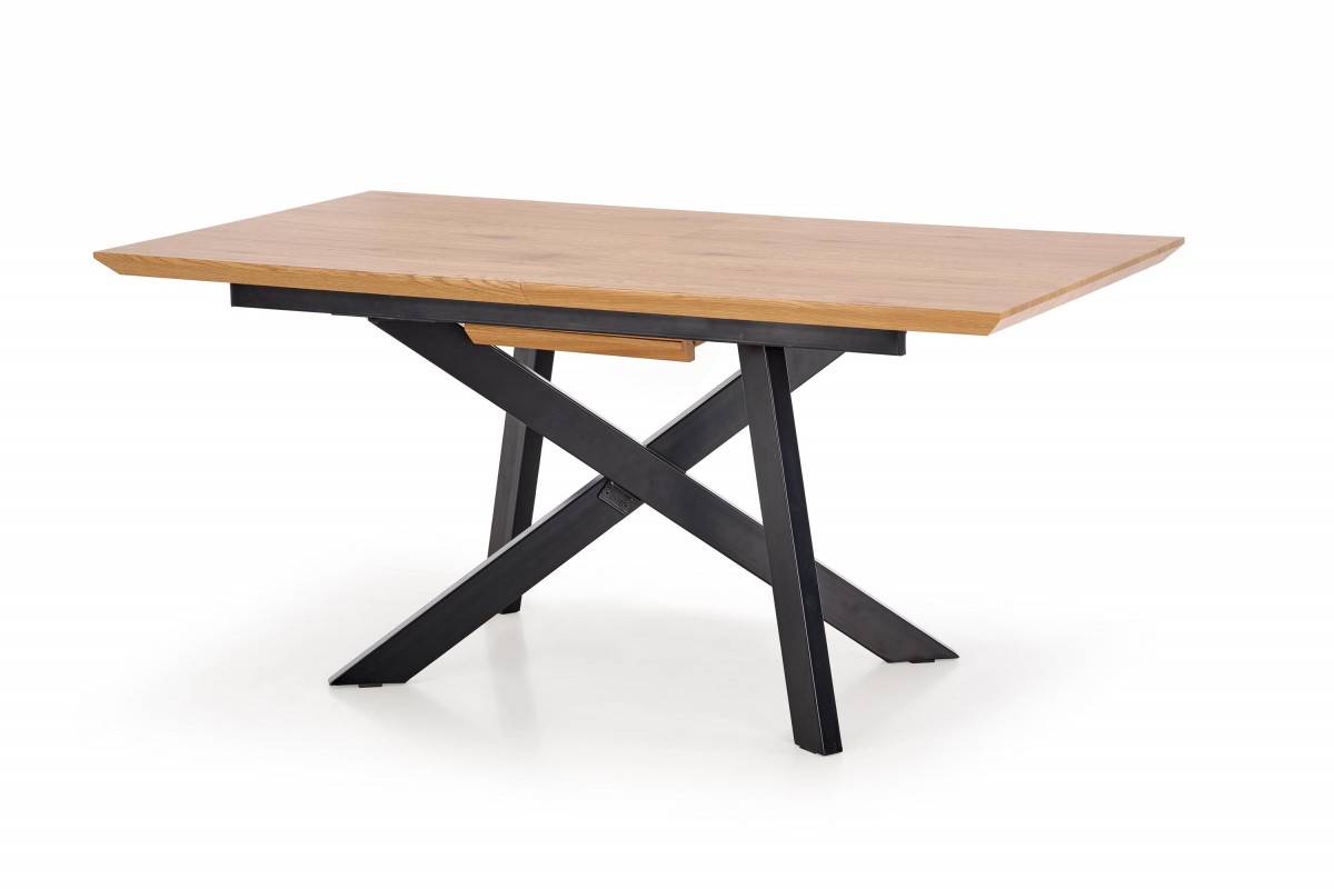 HALMAR Jídelní rozkládací stůl Talo 160/200 cm dub craft zlatý/černý