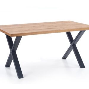 HALMAR Jídelní rozkládací stůl Xaver 160/250 cm dub jasný/černý