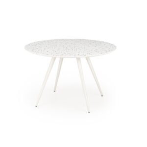 HALMAR Jídelní stůl Aramis 120 cm terrazzo bílý