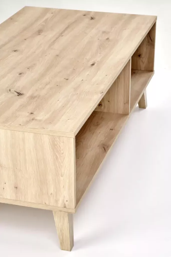 HALMAR Konferenční stolek Borneo K 120 cm dub artisan/černý - Obrázek 2