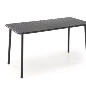 HALMAR Kovový zahradní stůl Bosco 140 cm černý