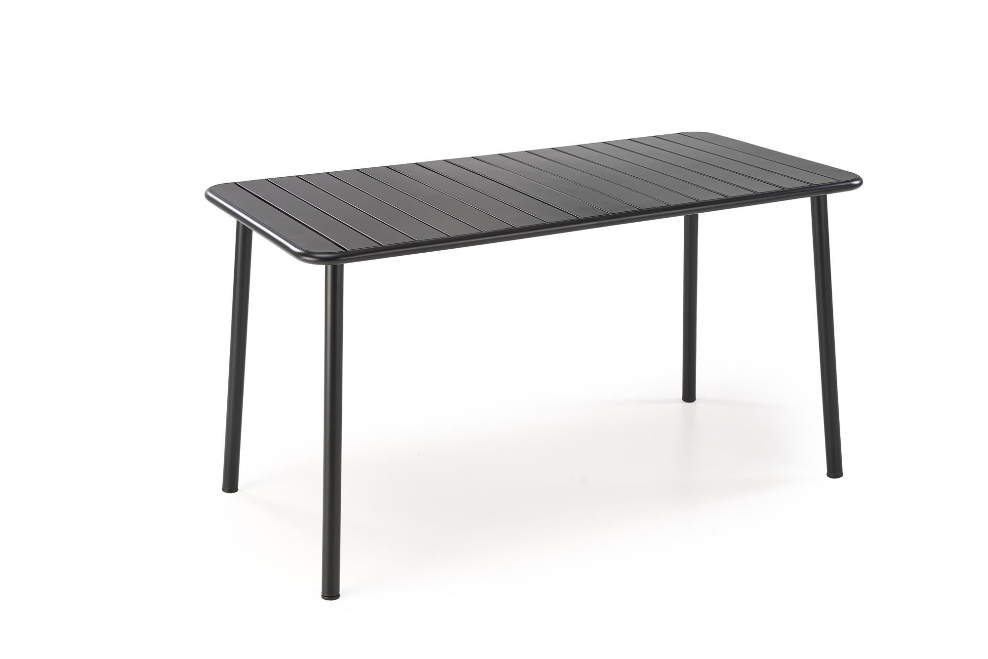 HALMAR Kovový zahradní stůl Bosco 140 cm černý