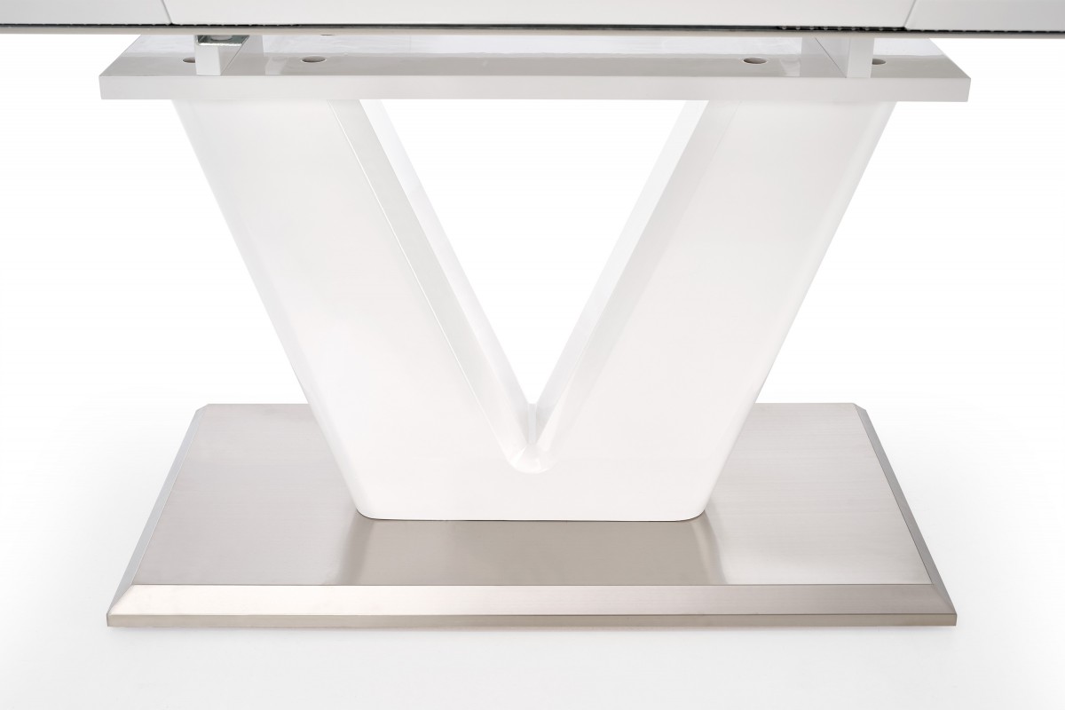 HALMAR Rozkládací jídelní stůl Ralen 160/220 cm bílý lesk - Obrázek 2