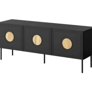 HALMAR Televizní stolek Palazzo 150 cm černý/dub craft