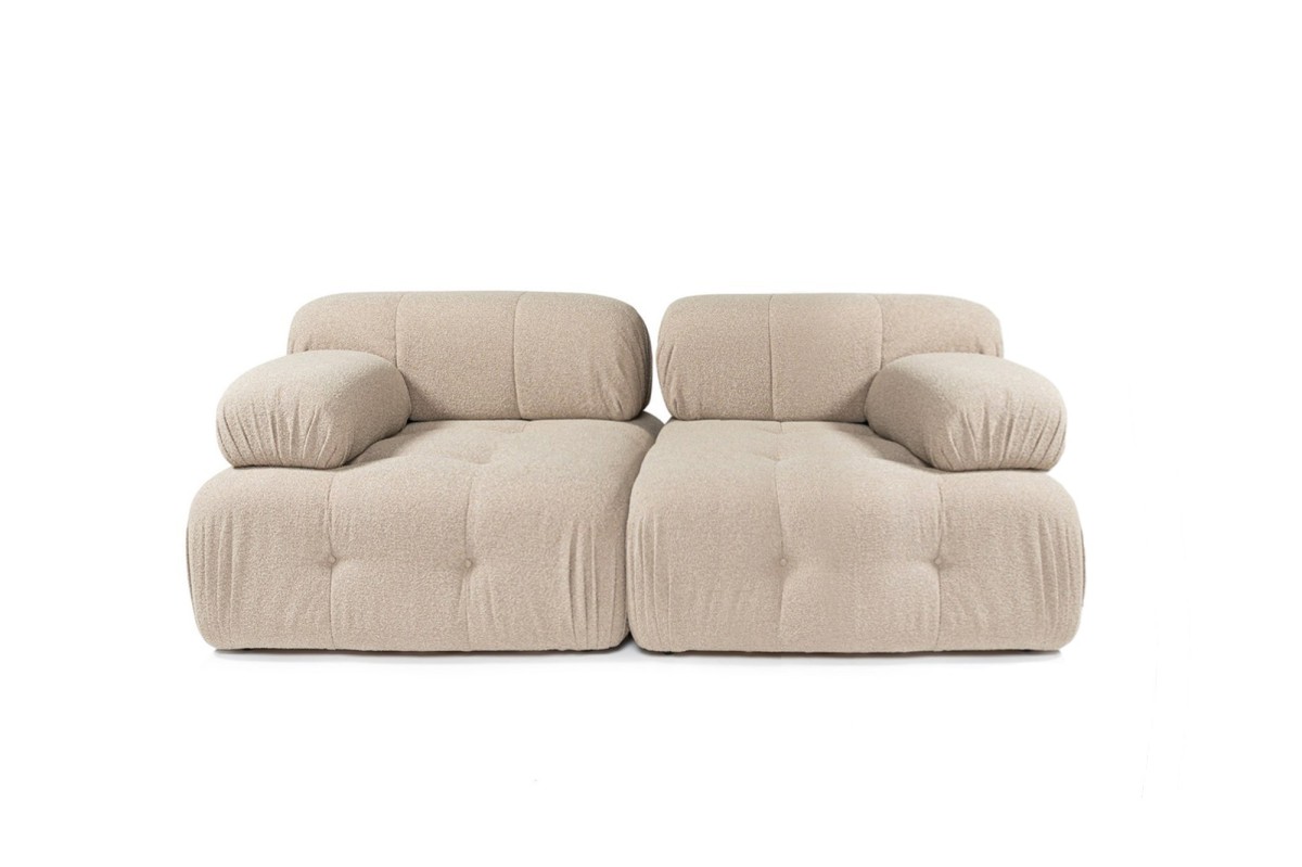 Hanah Home Dvoumístná modulární pohovka Doblo 210 cm broskvová