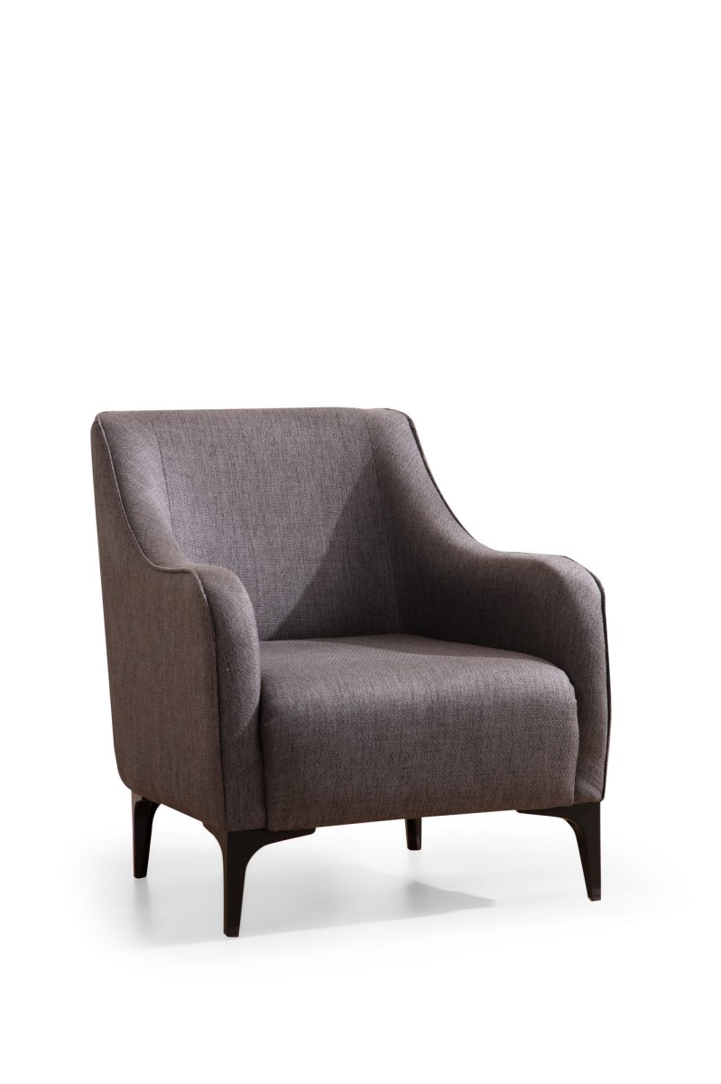 Hanah Home Křeslo Belissimo tmavě šedé