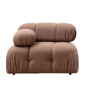 Hanah Home Modul pohovky Bubble bouclé hnědý levý