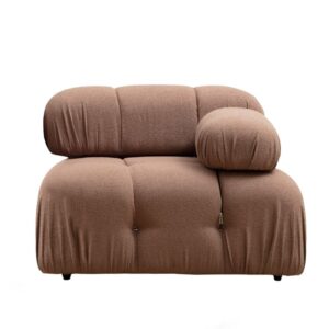 Hanah Home Modul pohovky Bubble bouclé hnědý pravý