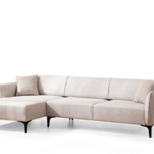 Hanah Home Rohová sedací souprava Belissimo 270 cm bílá levá