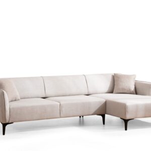 Hanah Home Rohová sedací souprava Belissimo 270 cm bílá pravá