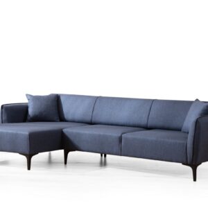 Hanah Home Rohová sedací souprava Belissimo 270 cm modrá levá